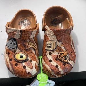 Jurassic Park Crocs Brand new with tags kids size C 11